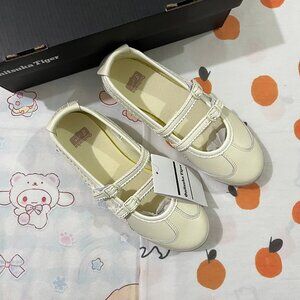 Onitsuka Tiger Cream-Colored Mary Jane Shoes